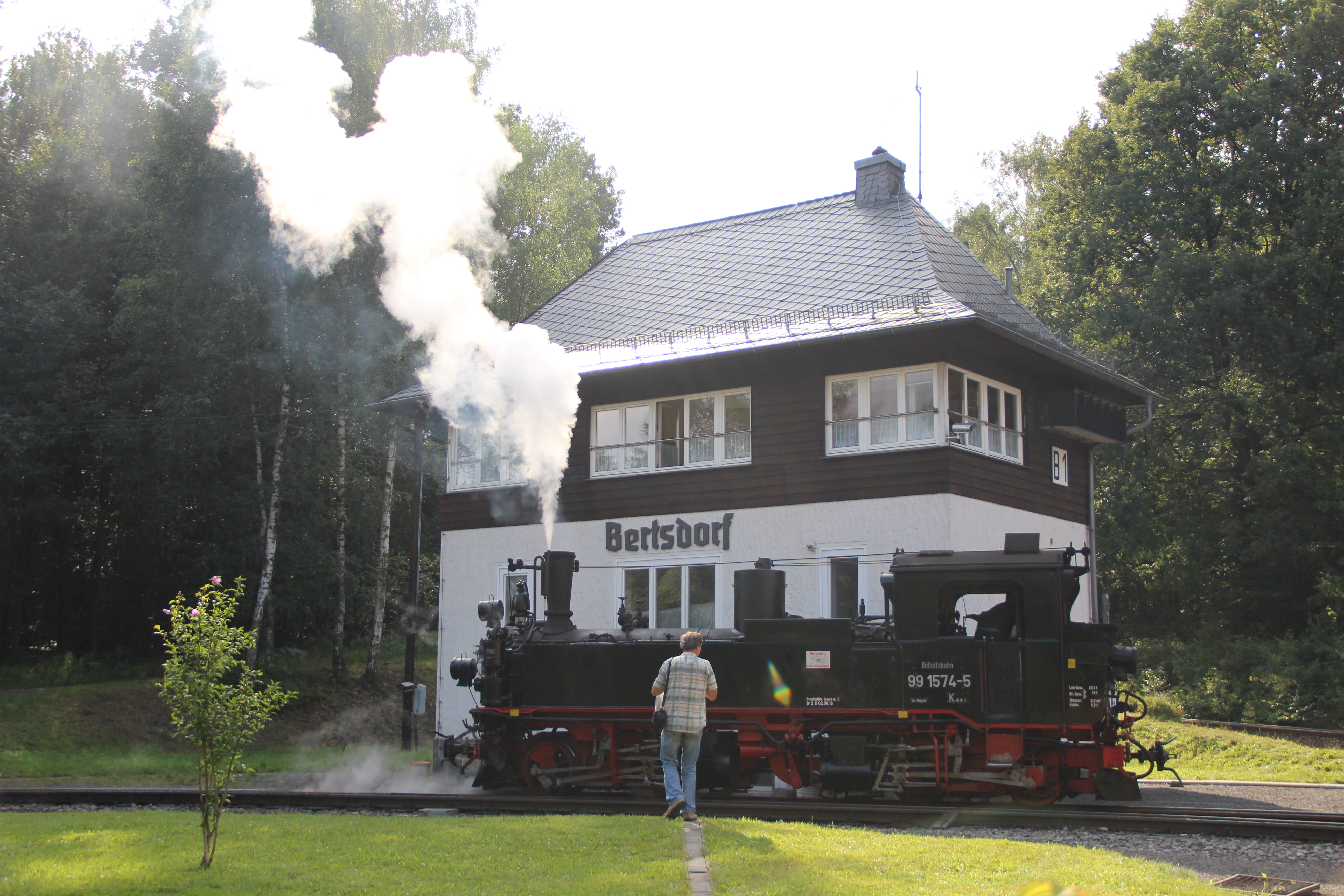 Hotel Bahnhof Bertsdorf Außenansicht